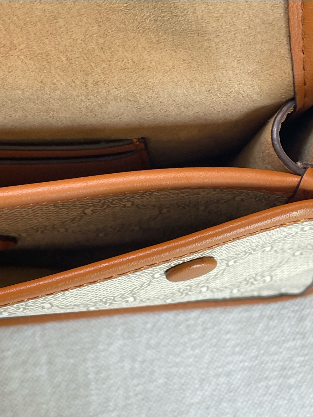 NWT MCM HIMMEL CROSSBODY IN LAURETOS W DETACHABLE FLAP POUCH CALF LEATHER TRIM - Picture 14 of 17